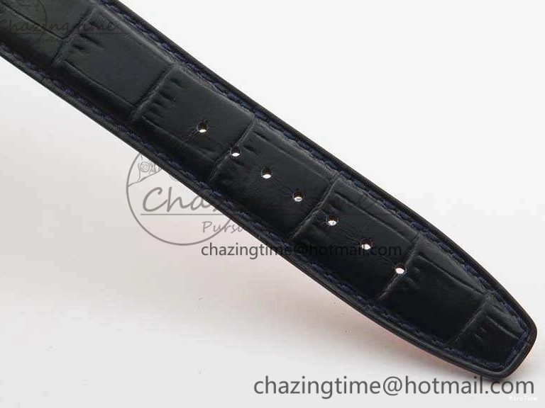 MIROTIME 0714 MoistureWicking Da Vinci IW356601 SS MKF 1:1 Best Edition Blue Dial On Black Leather Strap A 7233